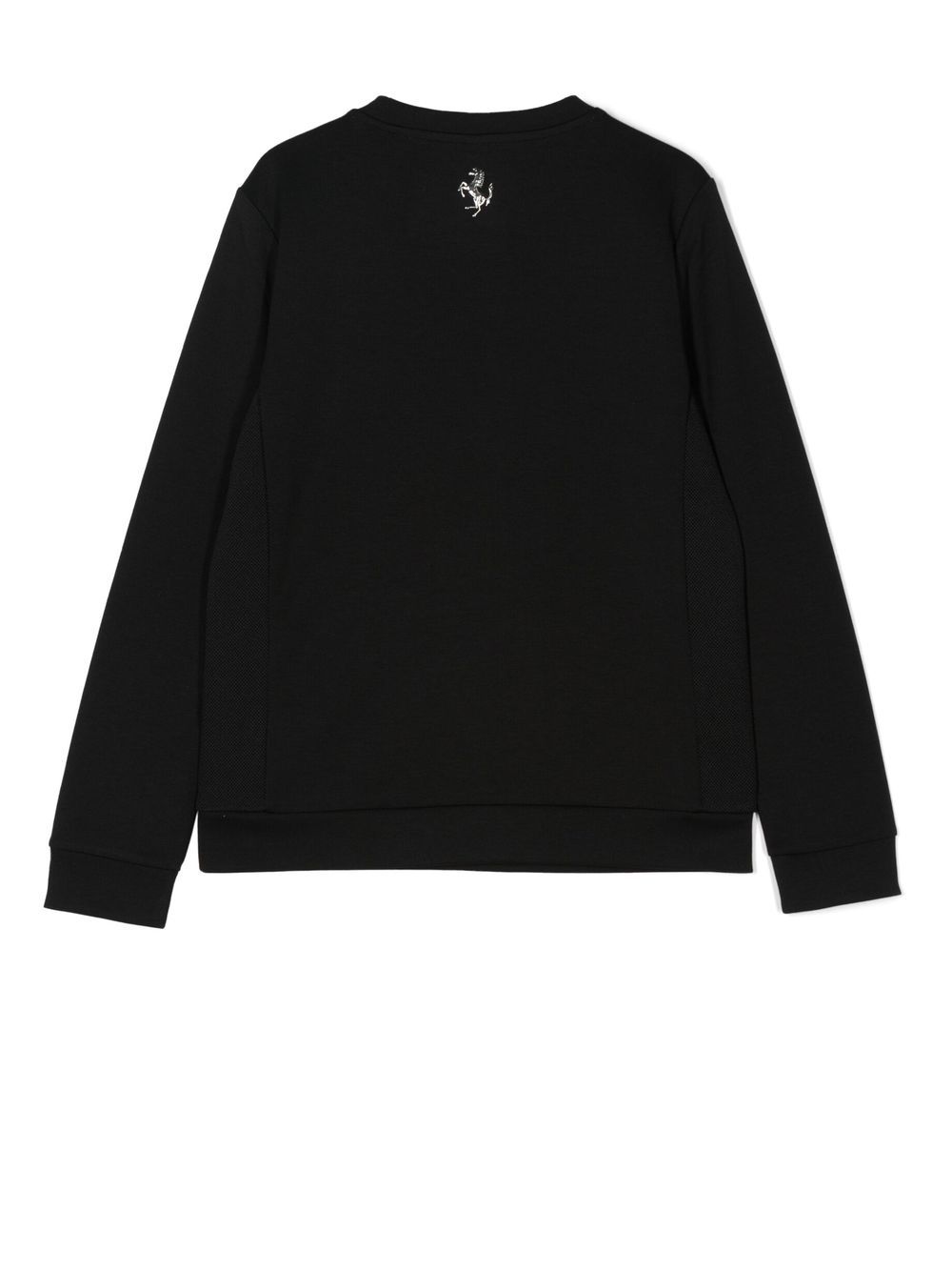 Ferrari Kids Sweater met logoprint - Zwart