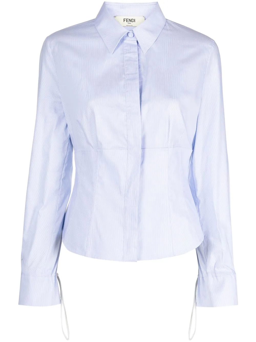 striped fitted shirt