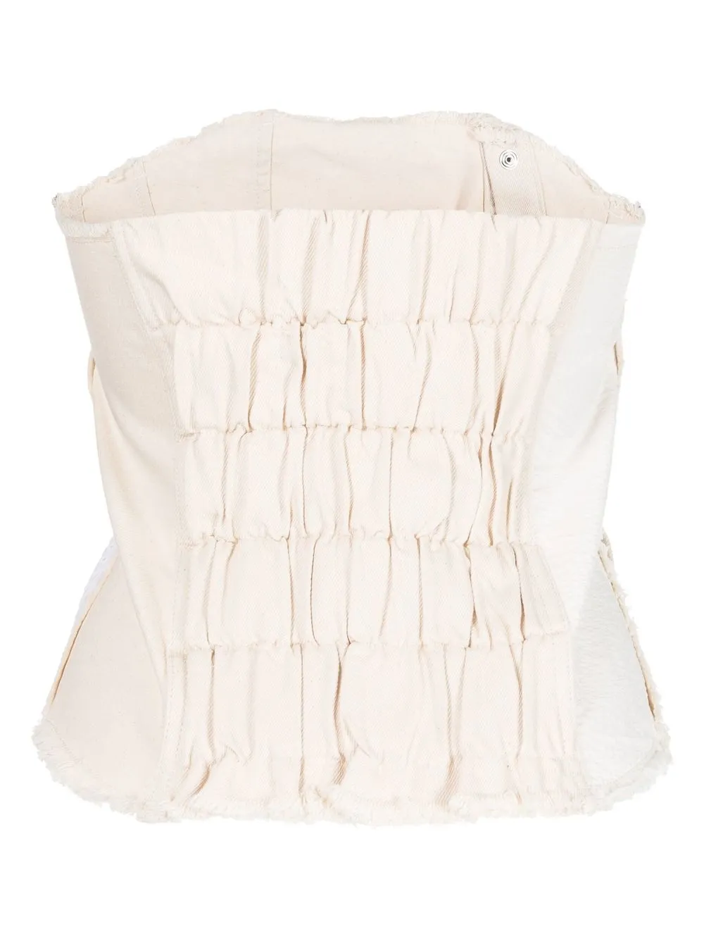 Marques'Almeida Off-shoulder top - Wit
