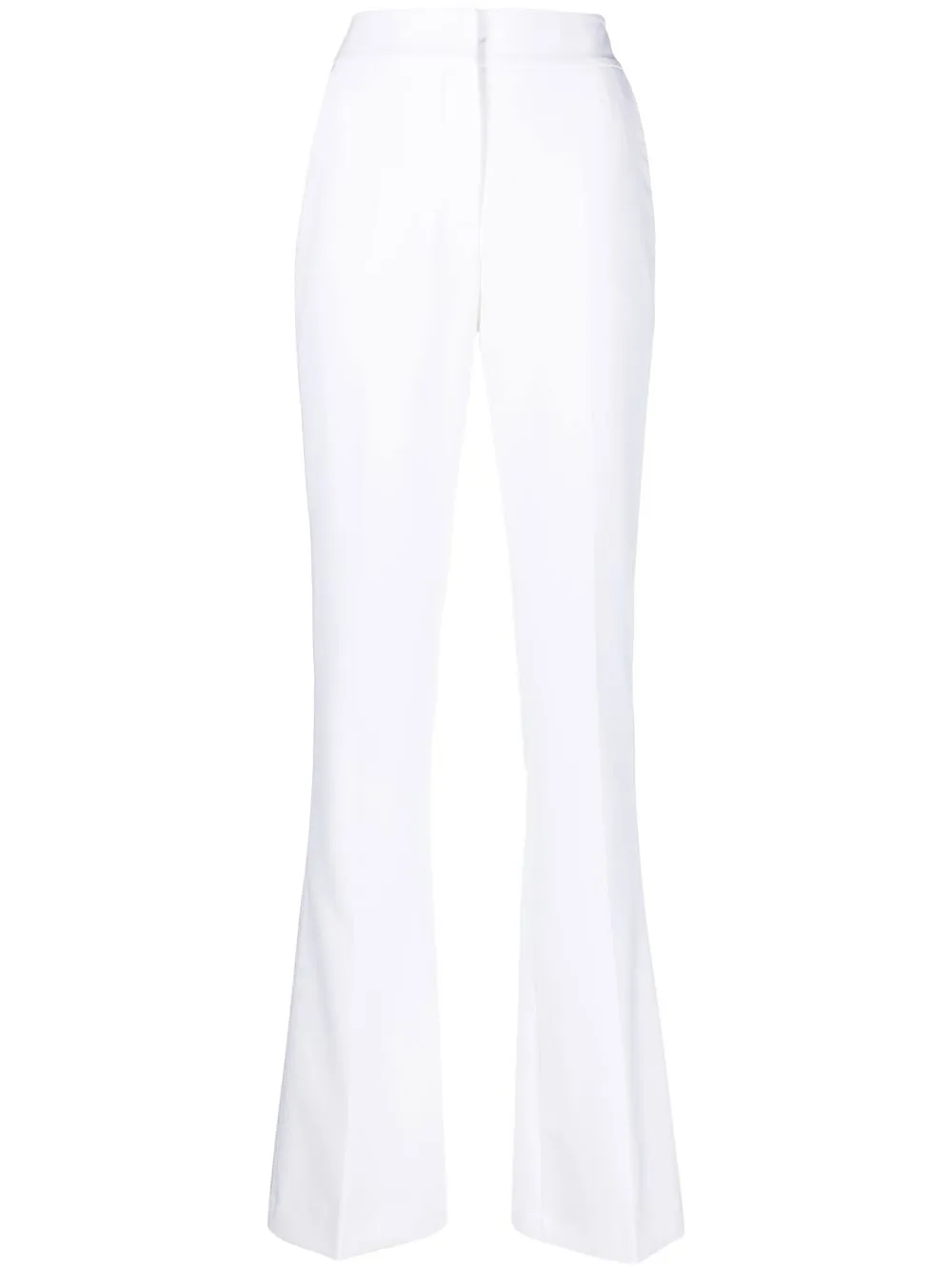 

Genny pantalones acampanados con tiro alto - Blanco