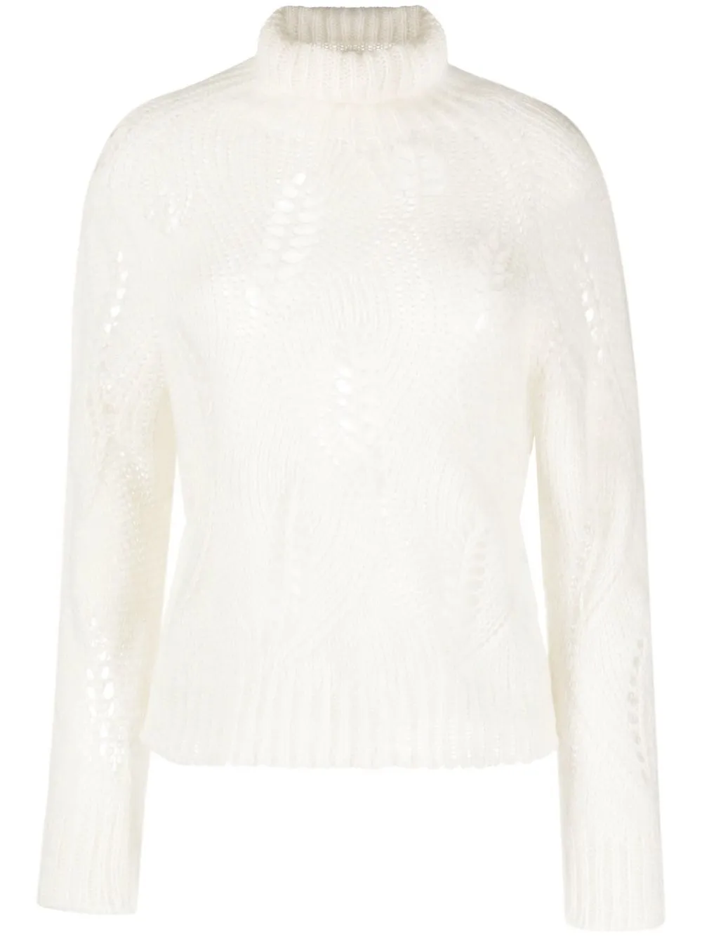 

Fabiana Filippi open-knit detail jumper - White