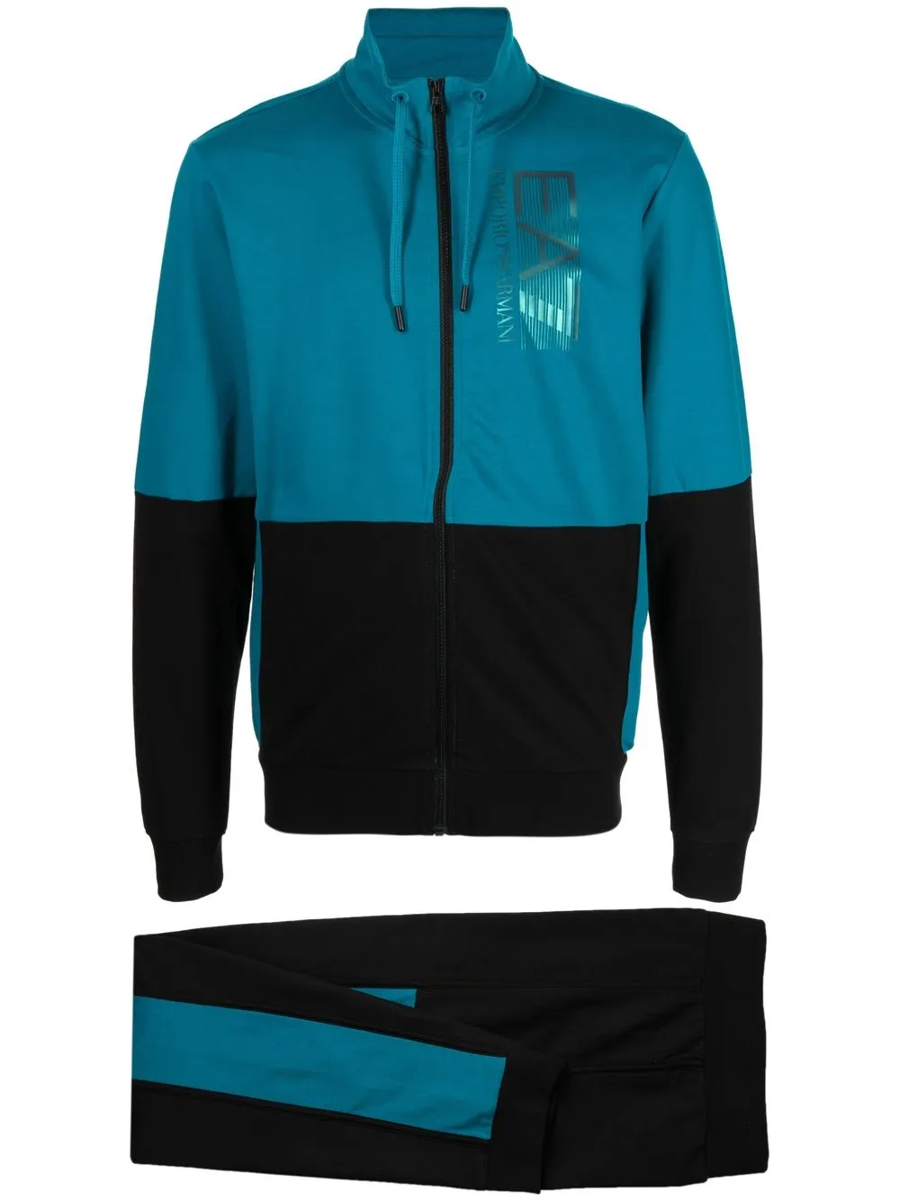 

Ea7 Emporio Armani logo-print two-piece tracksuit - Green