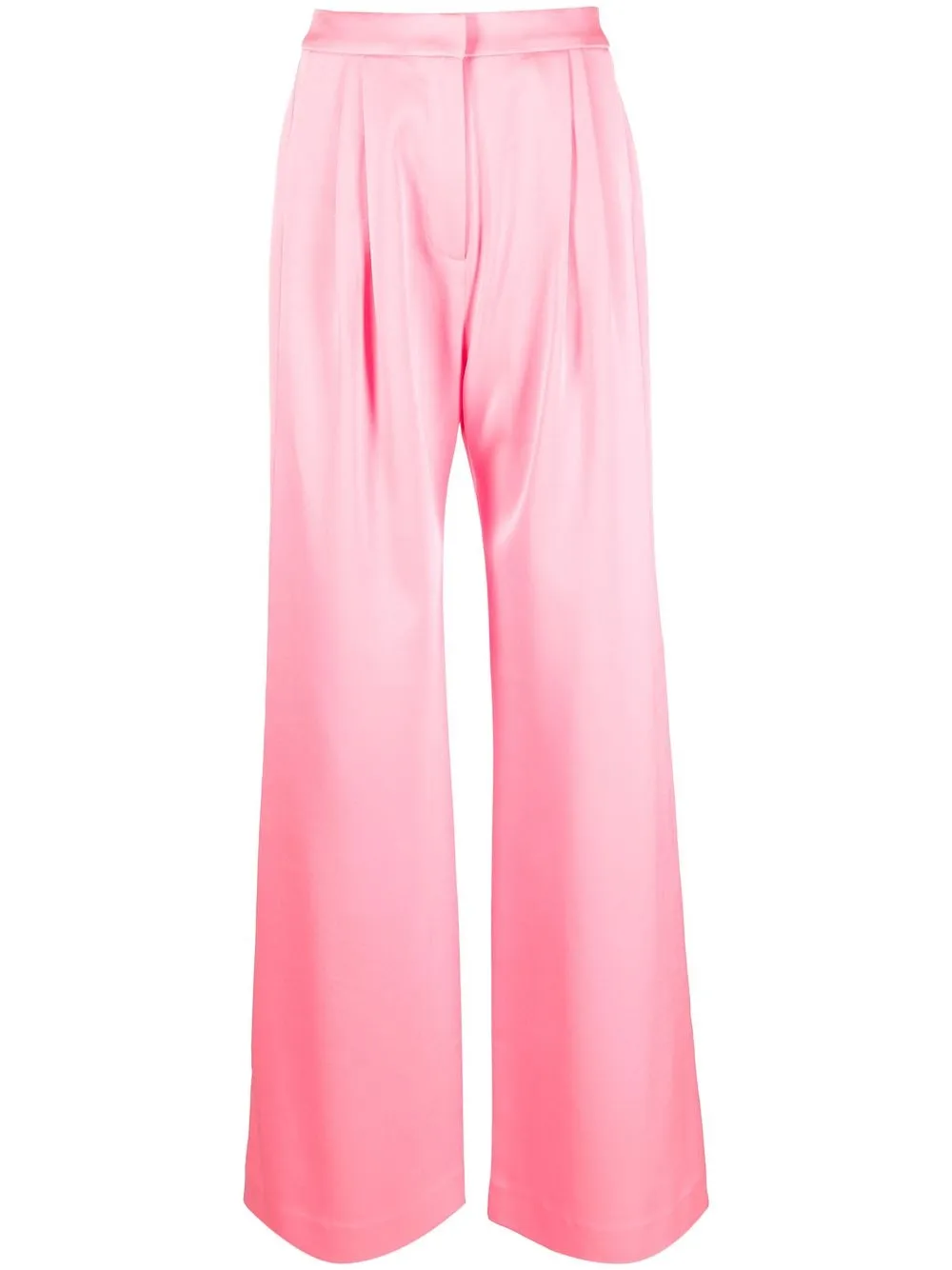 

Alex Perry pantalones palazzo con pliegues - Rosado