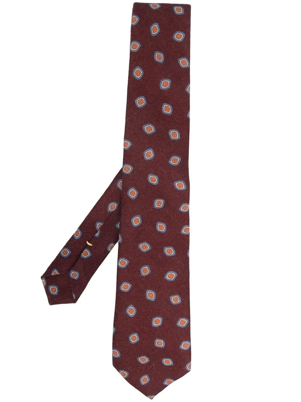 

Canali polka dot silk tie - Red