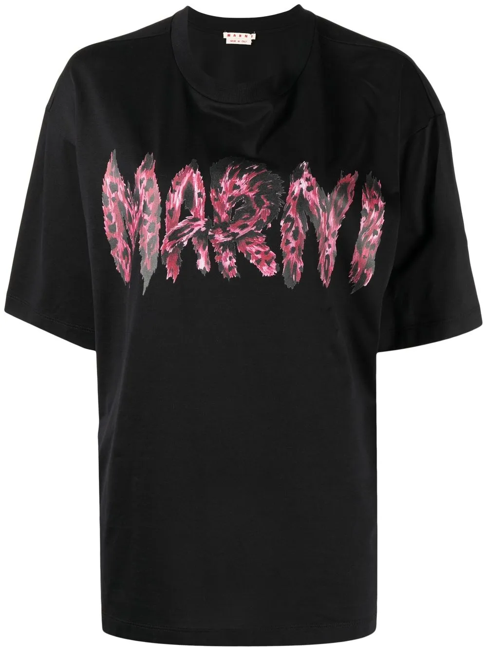 

Marni playera con logo estampado - Negro