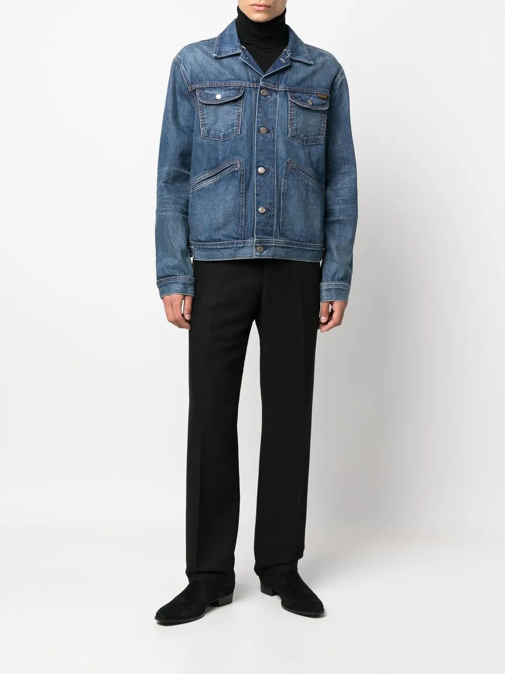 TOM FORD multi-pocket Denim Jacket - Farfetch