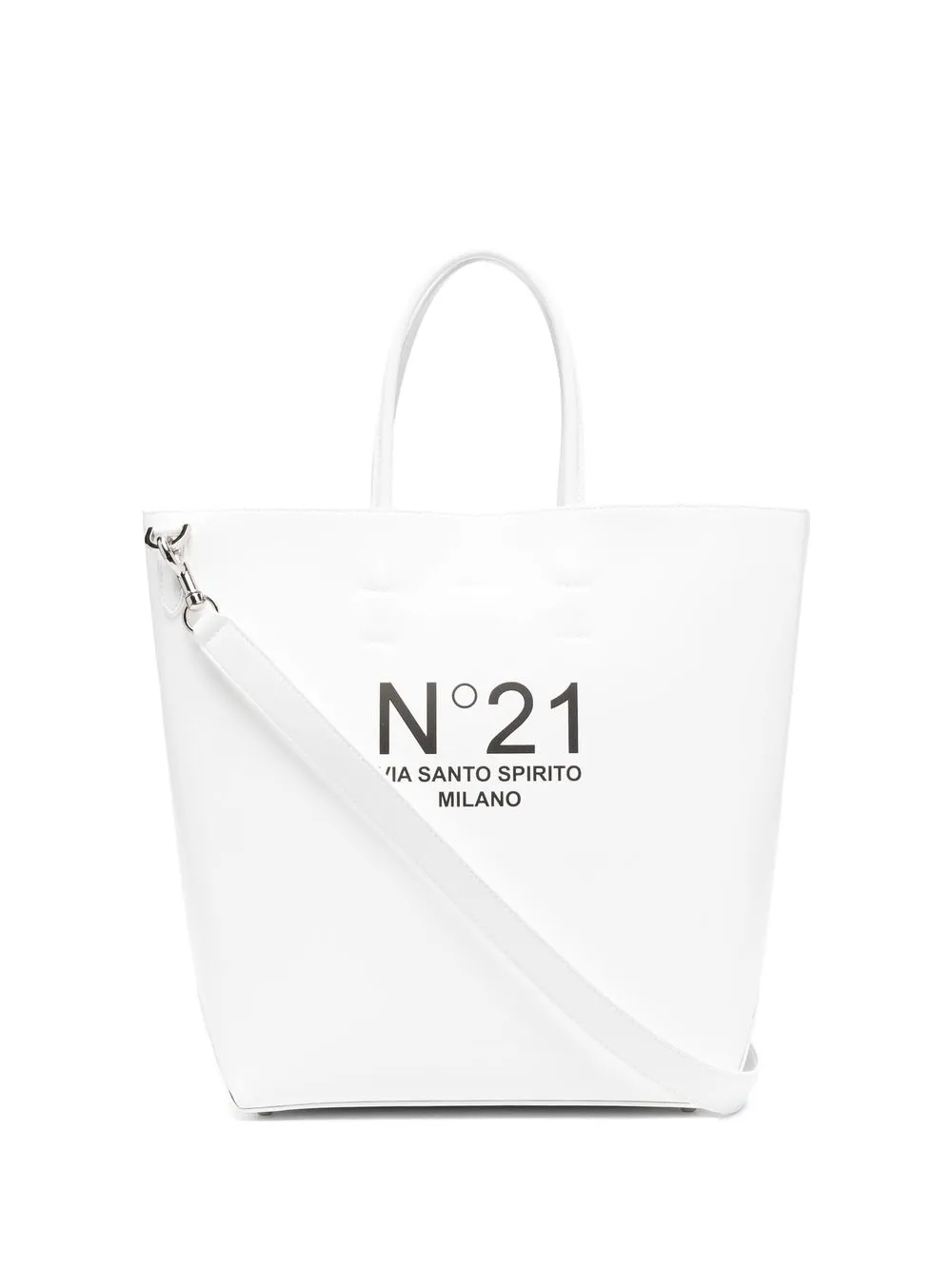 

Nº21 logo shopper tote - White