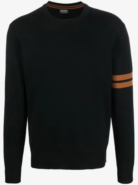 Zegna long-sleeve crew-neck jumper 