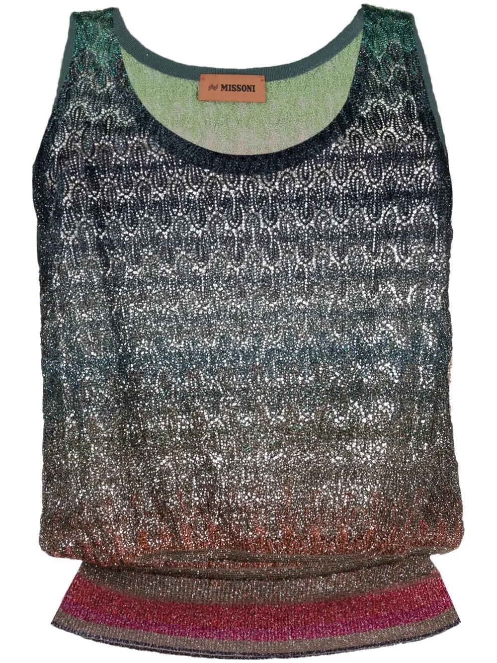 

Missoni gradient-effect tank top - Blue