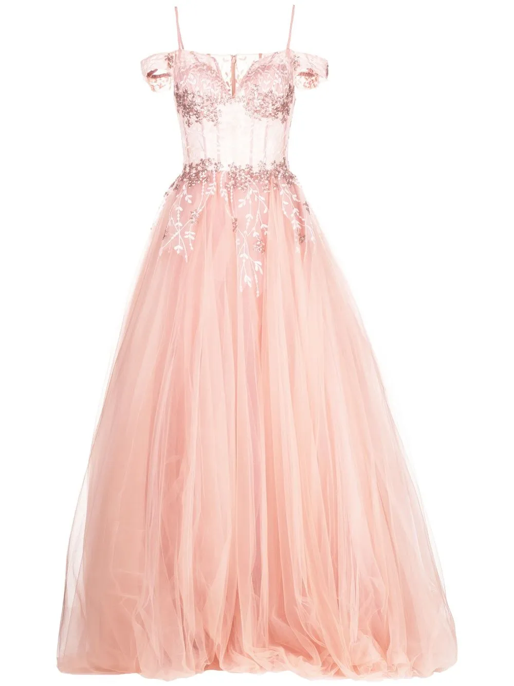 

Jovani embroidered full skirt gown - Pink