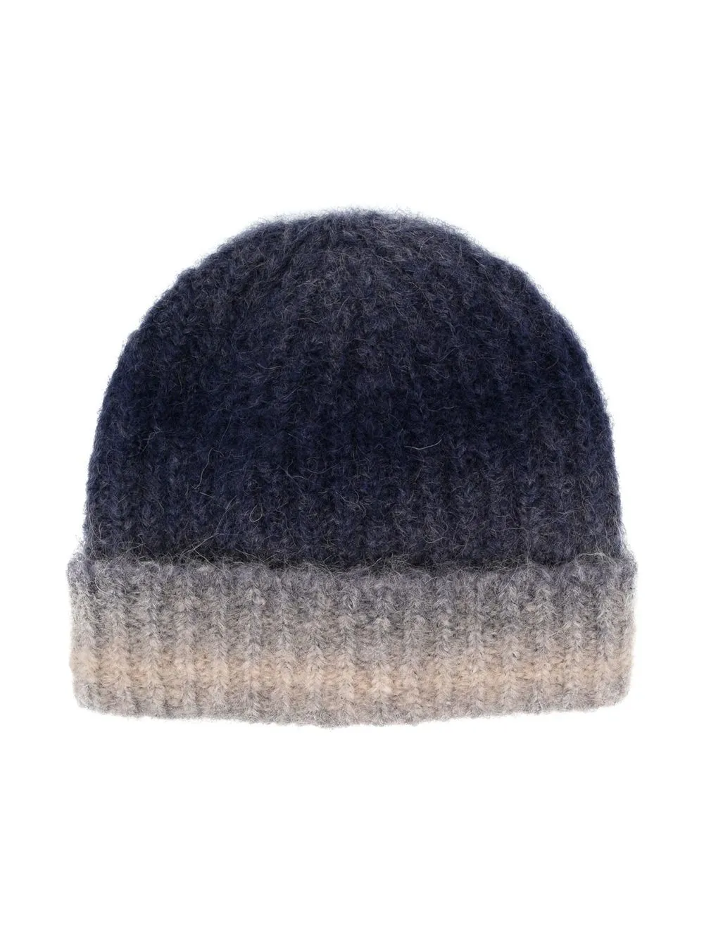 

Il Gufo ombré ribbed-knit beanie - Blue