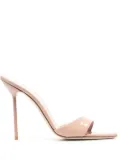 Paris Texas high stiletto leather mules - Neutrals