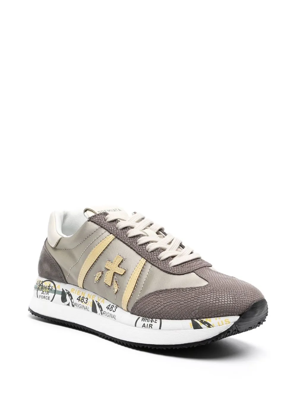 Premiata Sneakers met plateauzool - Bruin