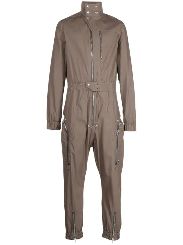 Rick Owens zip-up Tapered Jumpsuit - Farfetch