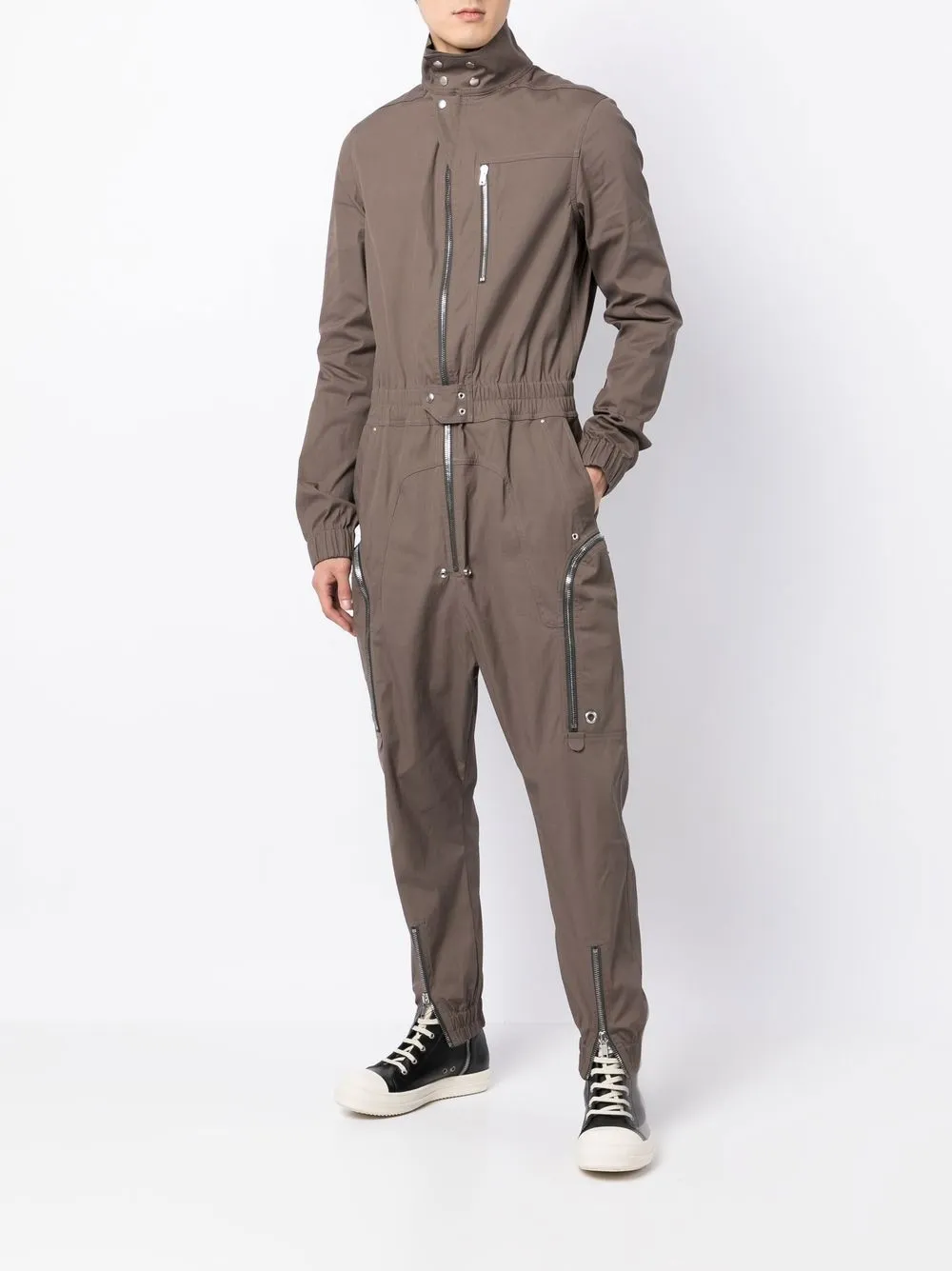 Rick Owens zip-up Tapered Jumpsuit - Farfetch