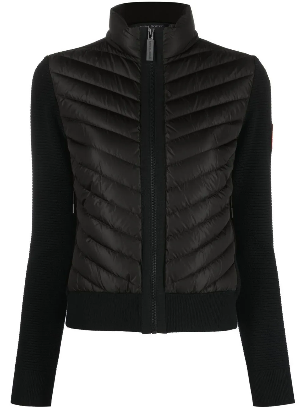 Canada Goose Zipped-up Padded Jacket In Black