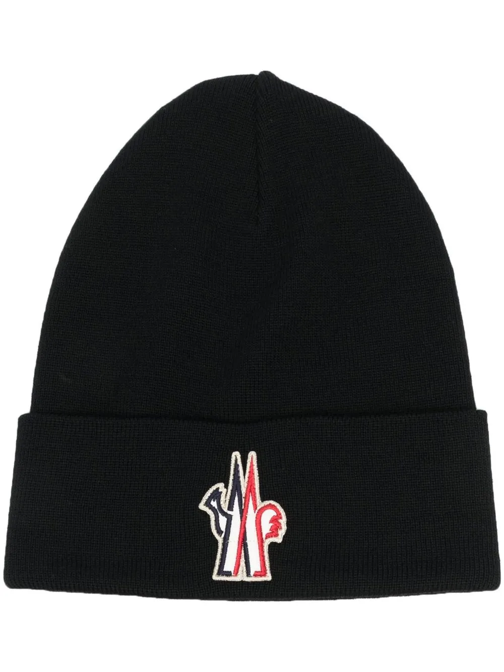 

Moncler Grenoble gorro con parche del logo - Negro