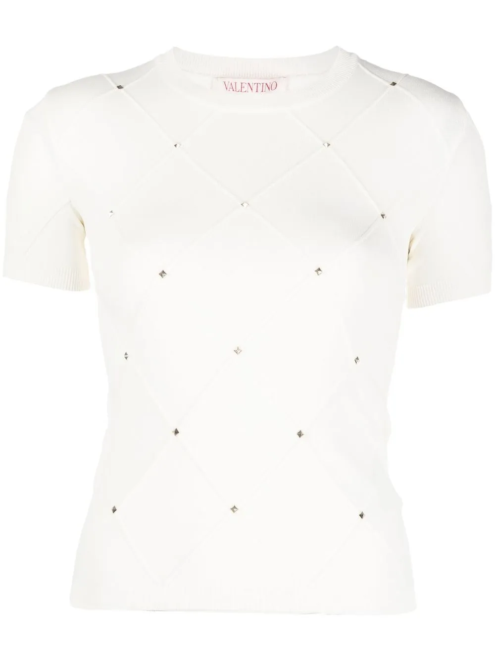 

Valentino embroidered knitted top - Neutrals