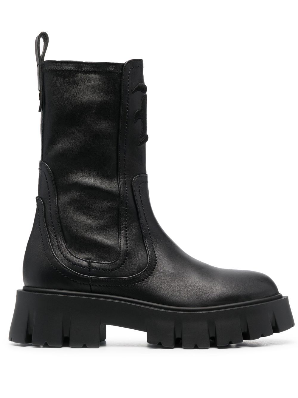 Ermanno Scervino zip-up Leather calf-length Boots - Farfetch