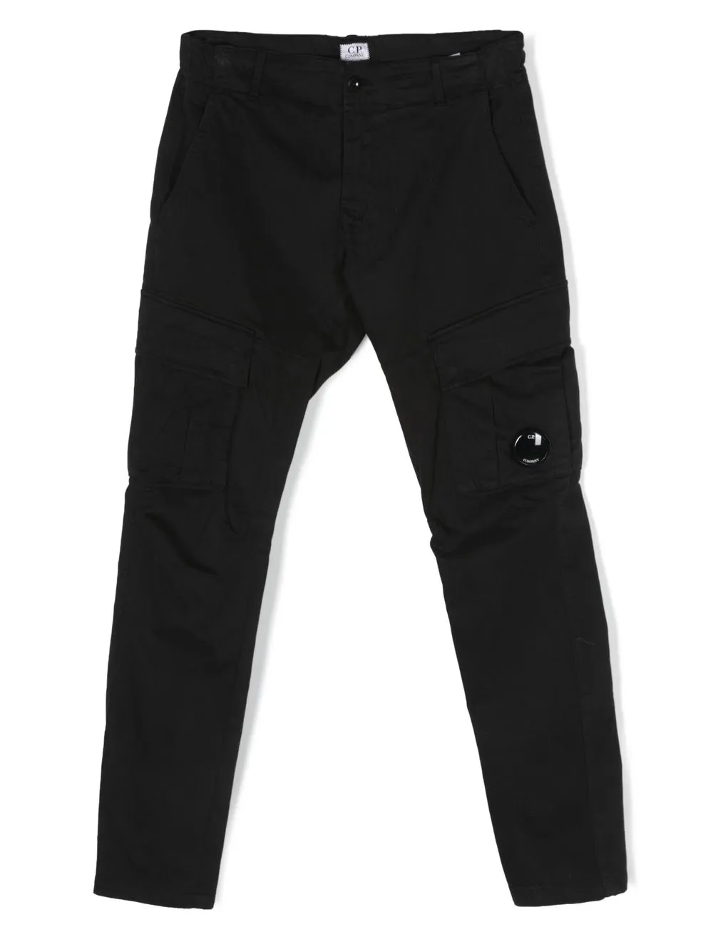 

C.P. Company Kids pantalones cargo con detalle de lentes - Negro