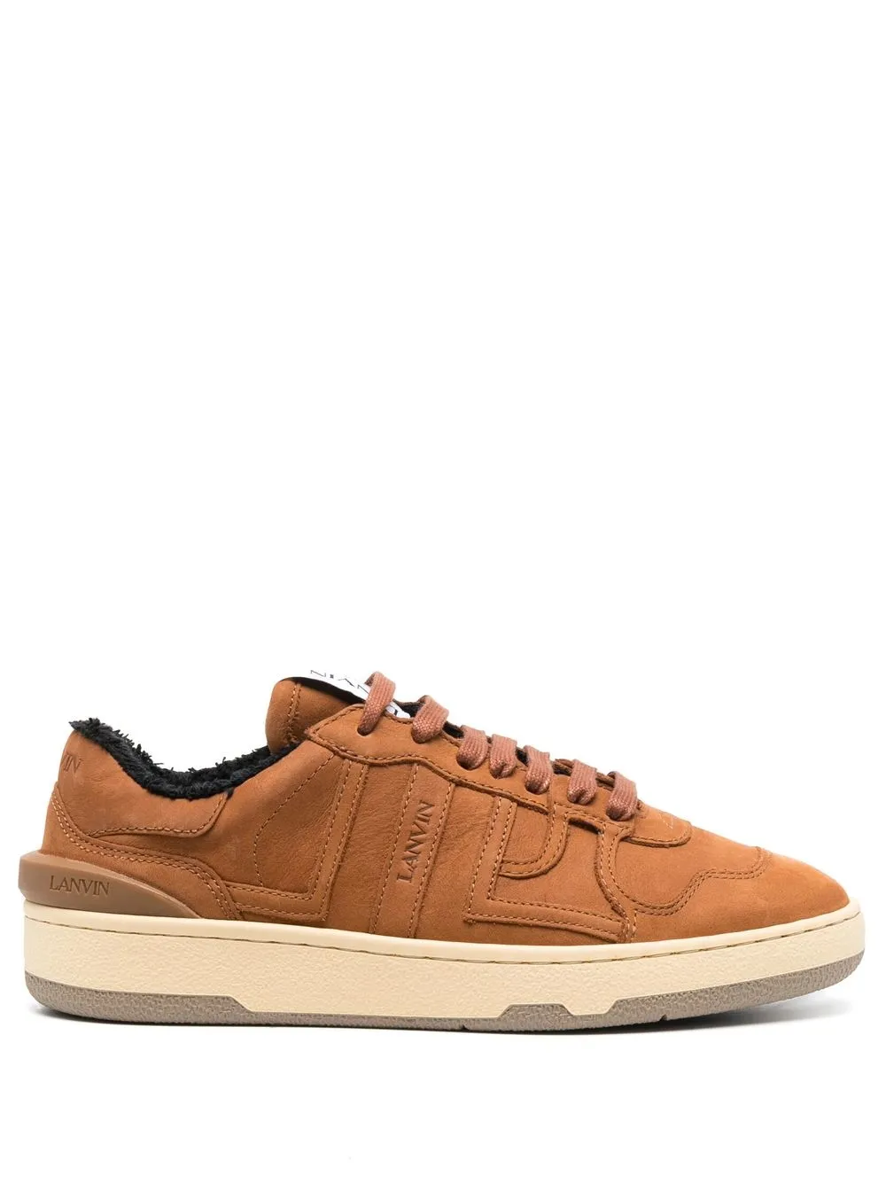 Lanvin tenis con agujetas - Marrón