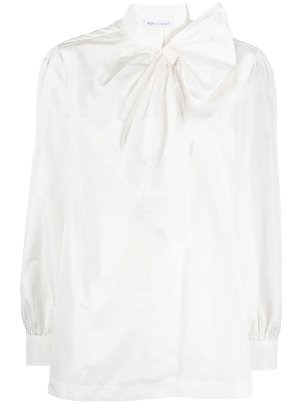 

Alberta Ferretti blusa con detalle de moño - Blanco