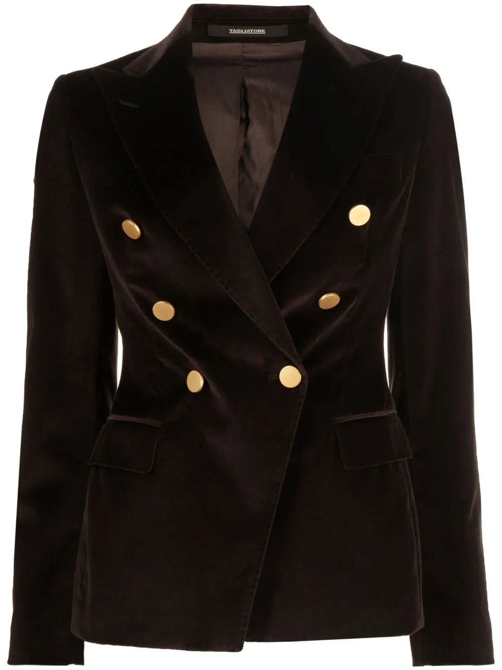 

Tagliatore blazer con doble botonadura - Marrón