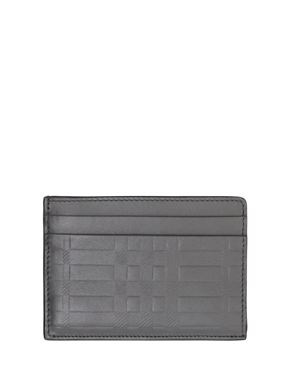 

Burberry embossed leather cardholder - Grey