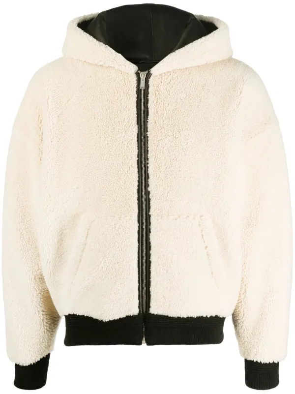 Saint Laurent textured-finish Hooded 
