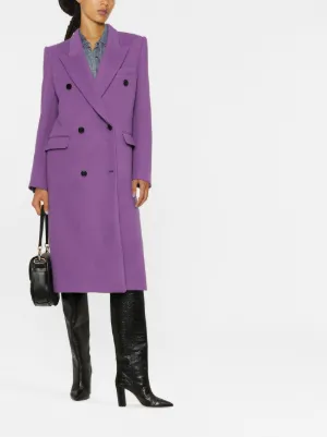 コート Isabel Marant Purple wool blend Enarryli coat Isabel Marant Purple Wool Blend Enarryli Coat - Jackets