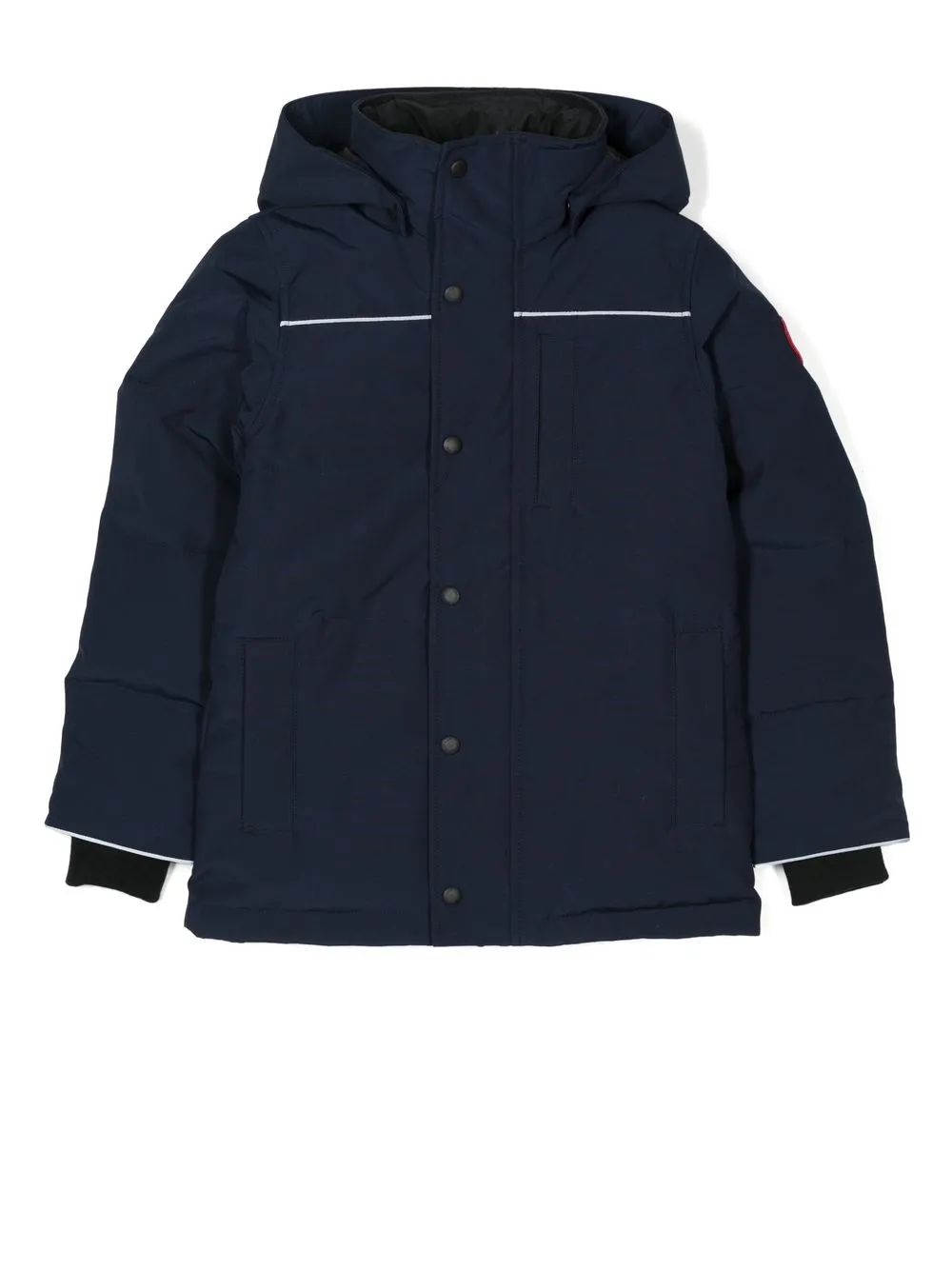 

Canada Goose Kids abrigo capitonado con parche del logo - Azul