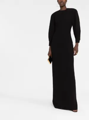 Saint Laurent open-back Maxi Dress | Black | FARFETCH