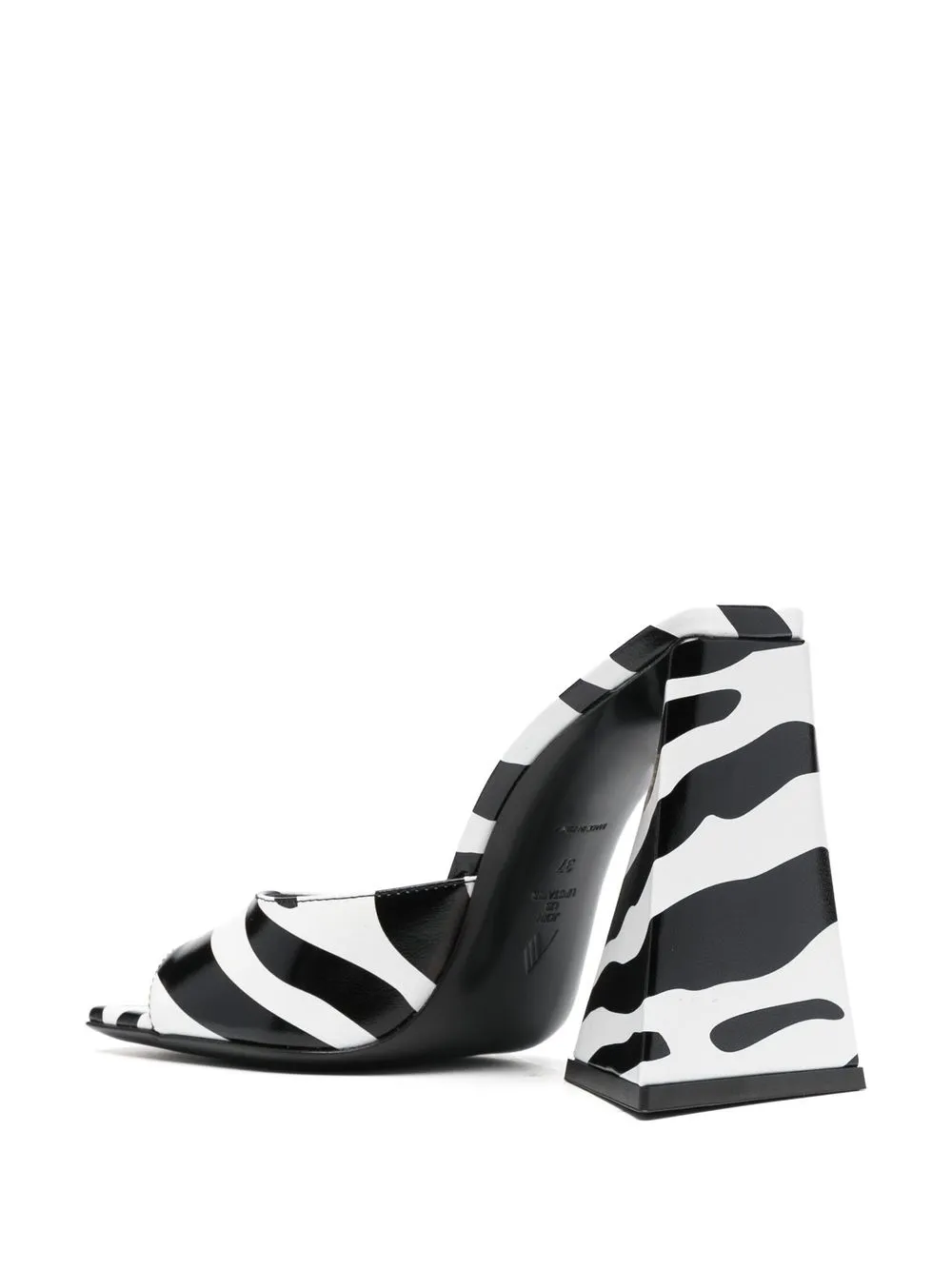 Devon Zebra-Print 115mm Sandals