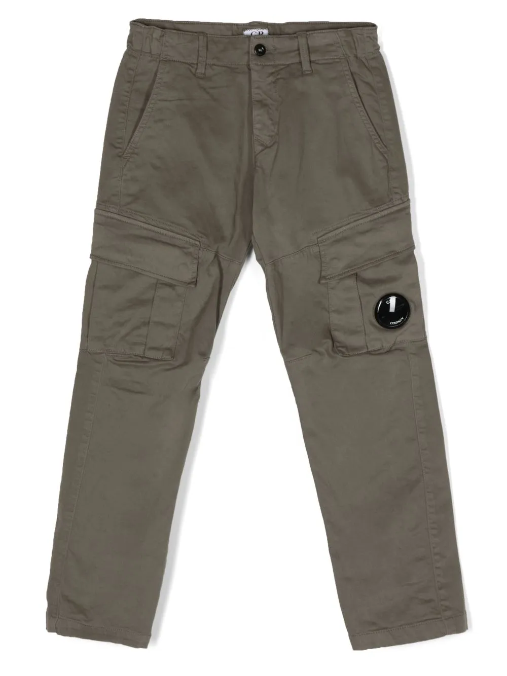 

C.P. Company Kids pantalones cargo con detalle de lentes - Verde