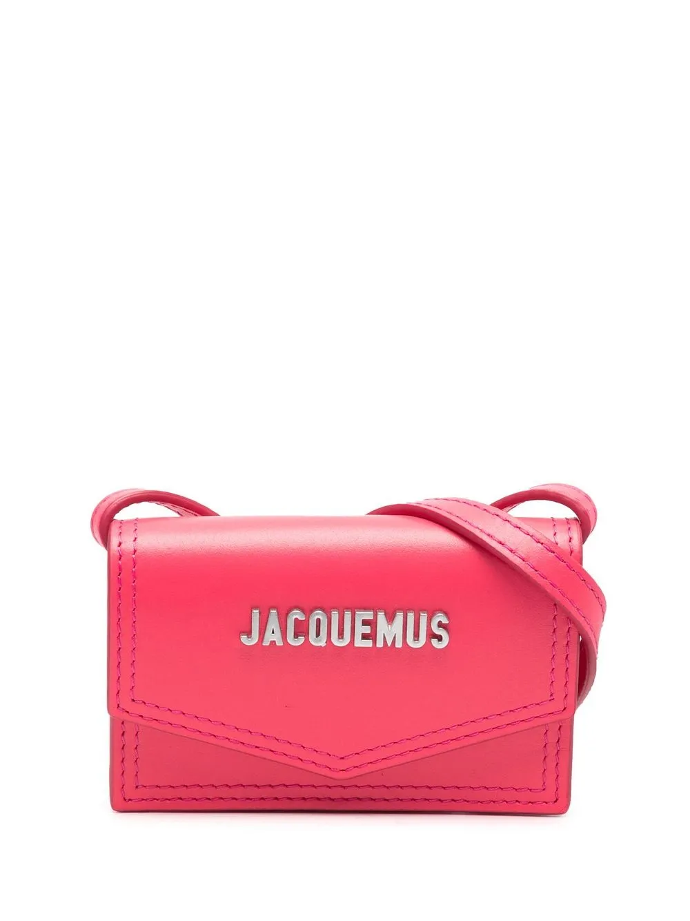

Jacquemus mochila tipo mensajero con letras del logo - Rosado
