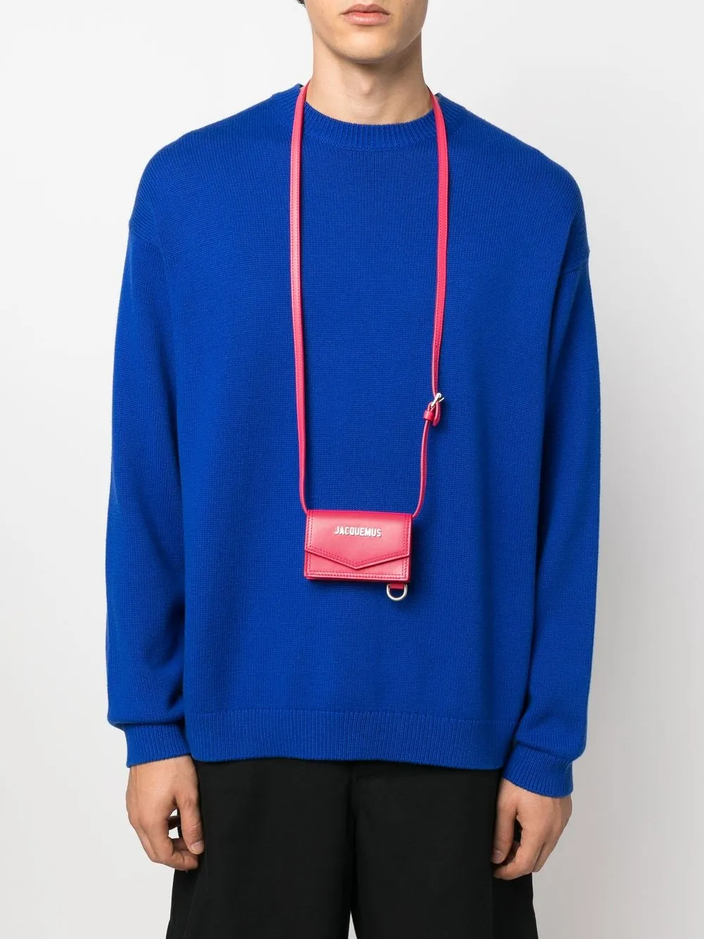Jacquemus Messengertas met logo - Roze