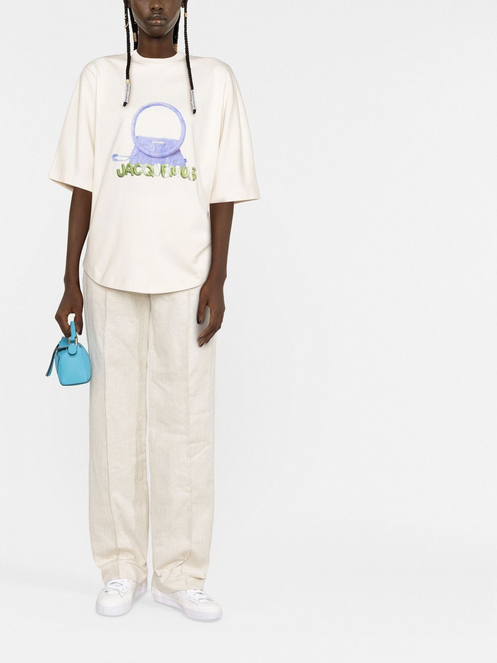 Jacquemus T-shirt met grafische print - Wit