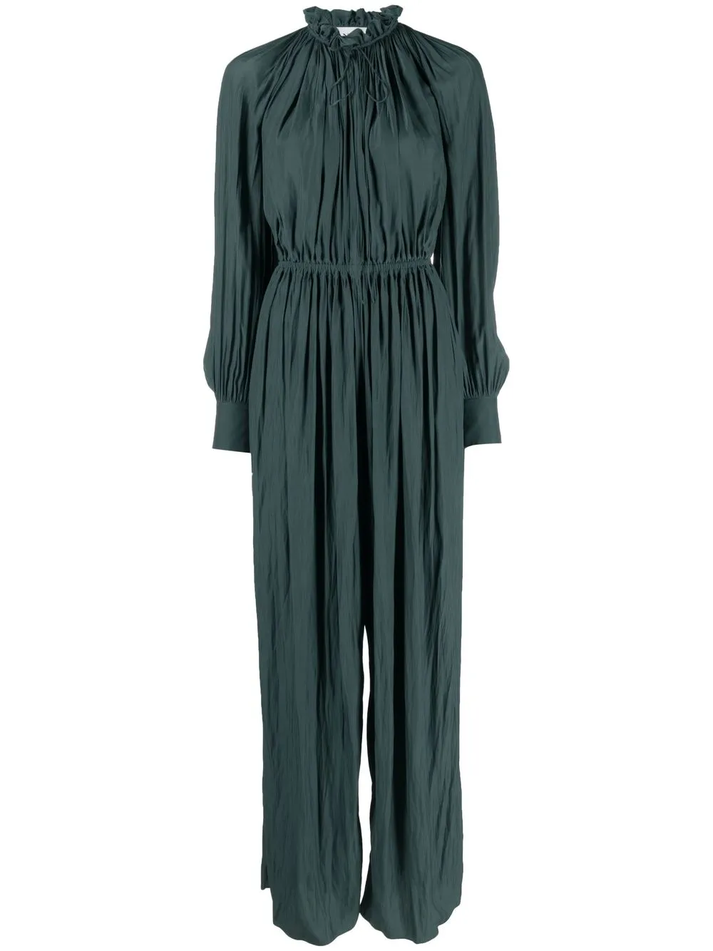 

Lanvin gathered long-sleeve jumpsuit - Green