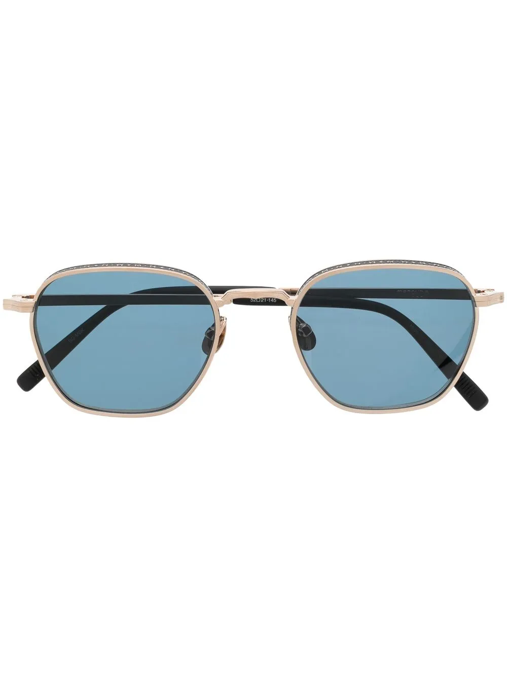 

Matsuda lentes con armazón cuadrada en relieve - Negro