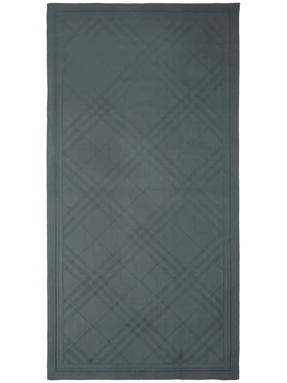 

Burberry mascada de seda con motivo Vintage Check - Gris