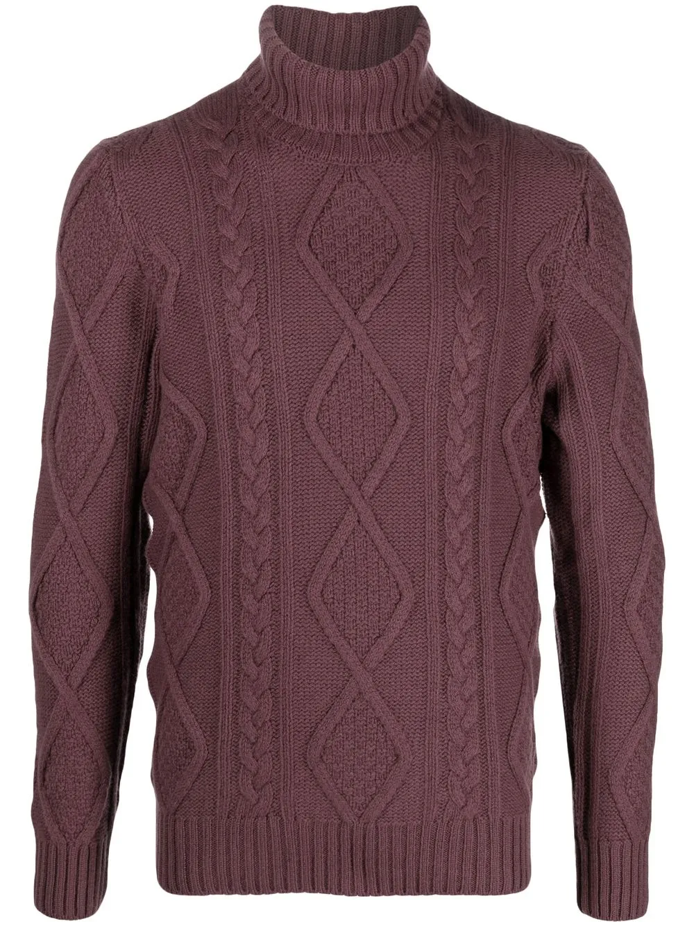 

Tagliatore cable-knit roll-neck jumper - Pink