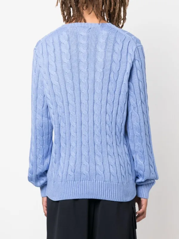 Polo Ralph Lauren ケーブルニット セーター | ブルー | FARFETCH JP