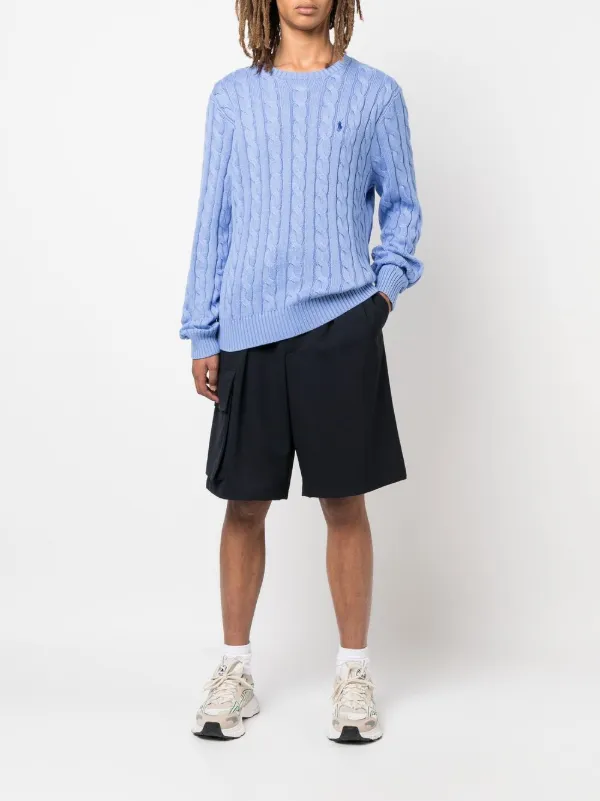 Polo Ralph Lauren ケーブルニット セーター | ブルー | FARFETCH JP