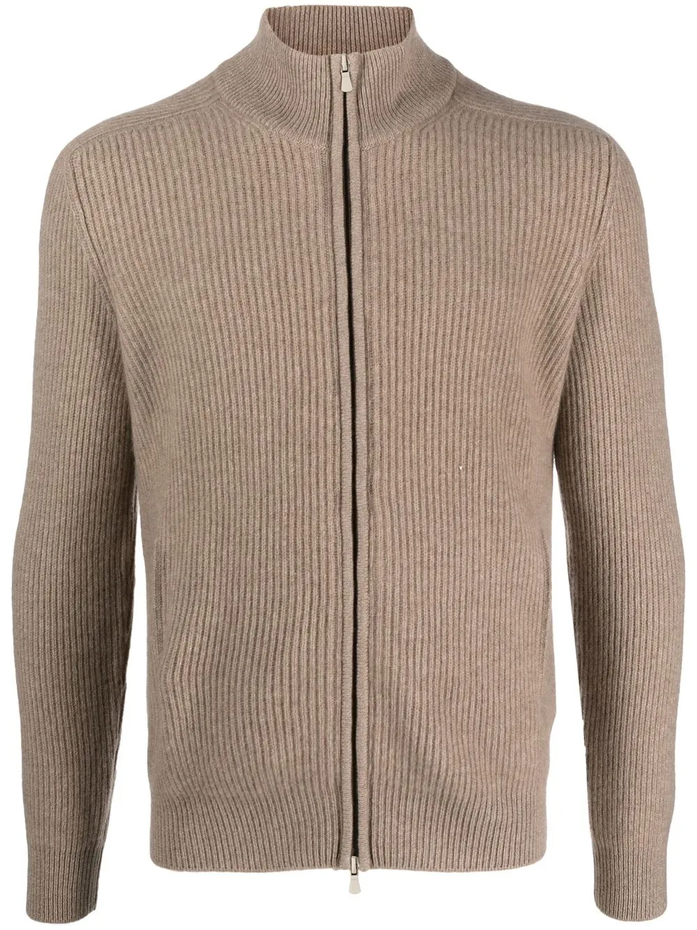 

Barba zipped cashmere jumper - Brown