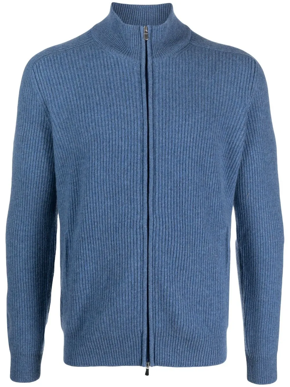 

Barba zipped cashmere jumper - Blue