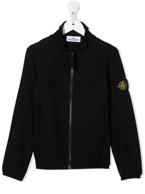 Stone Island Junior - zipped compass-patch jacket