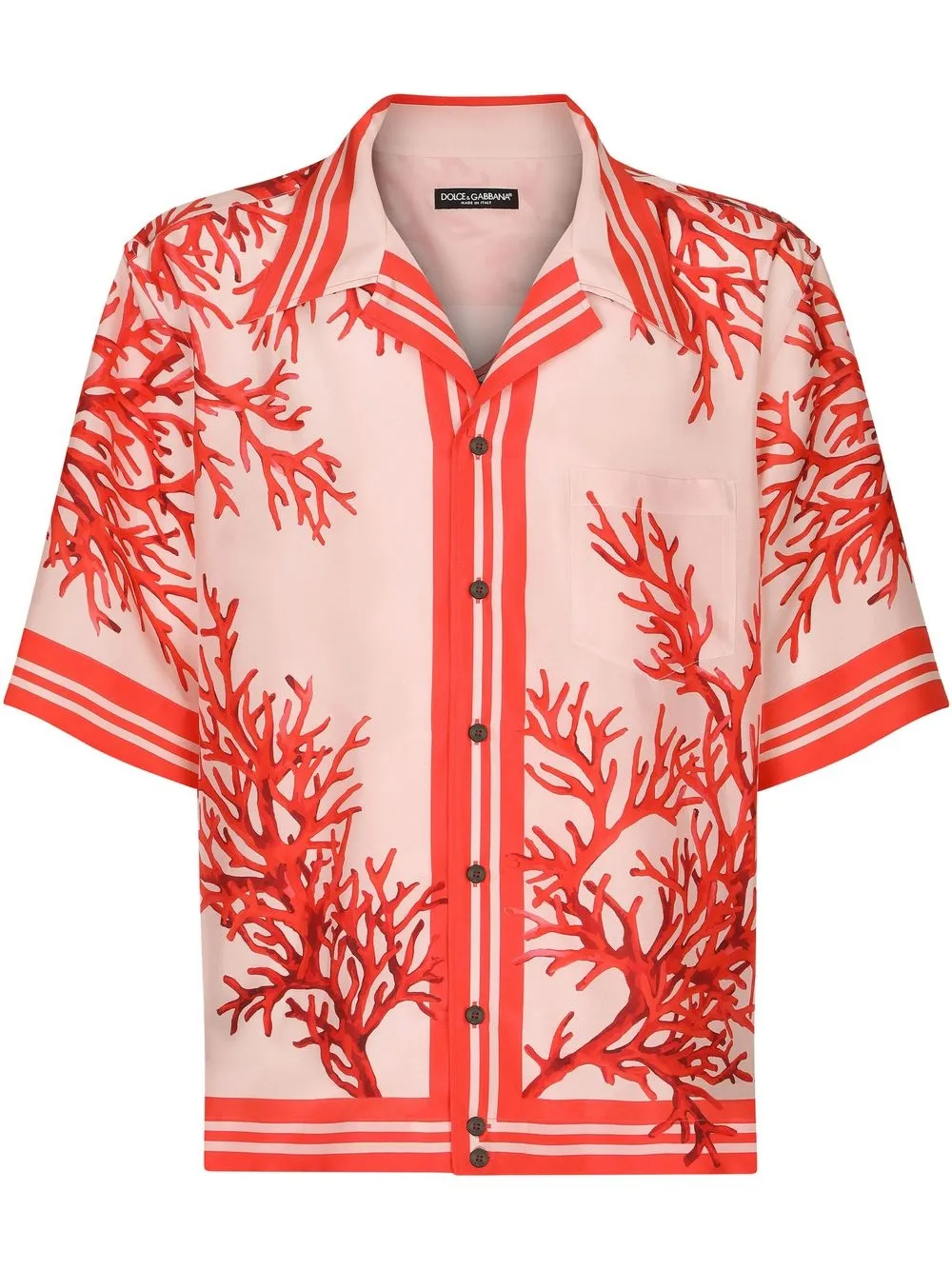 

Dolce & Gabbana camisa de seda Corallo - Rosado