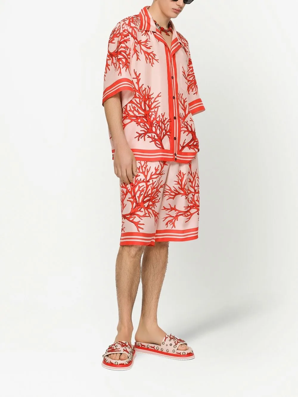 Dolce & Gabbana Overhemd met print - Roze