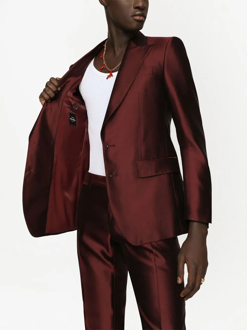 Dolce Gabbana Silk slim fit two piece Suit Farfetch