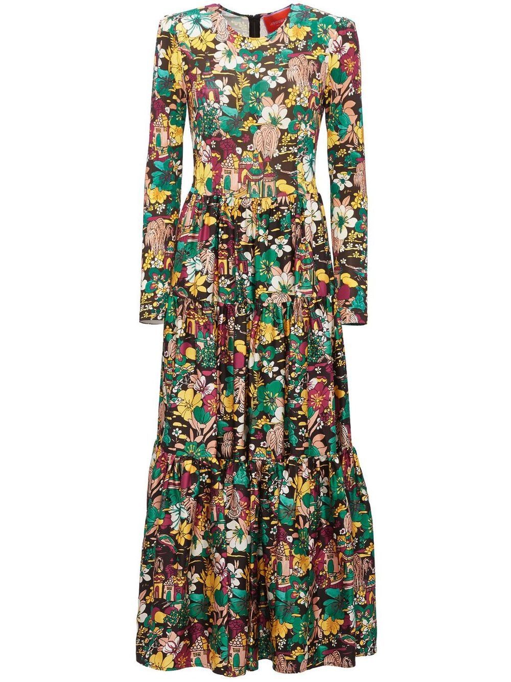 La DoubleJ Big floral-print maxi dress